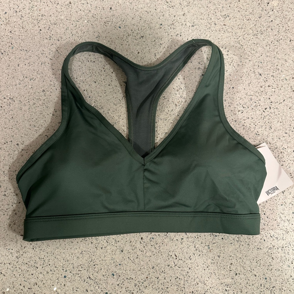 Victoria's Secret Deep Green Sports Bra Small NWT